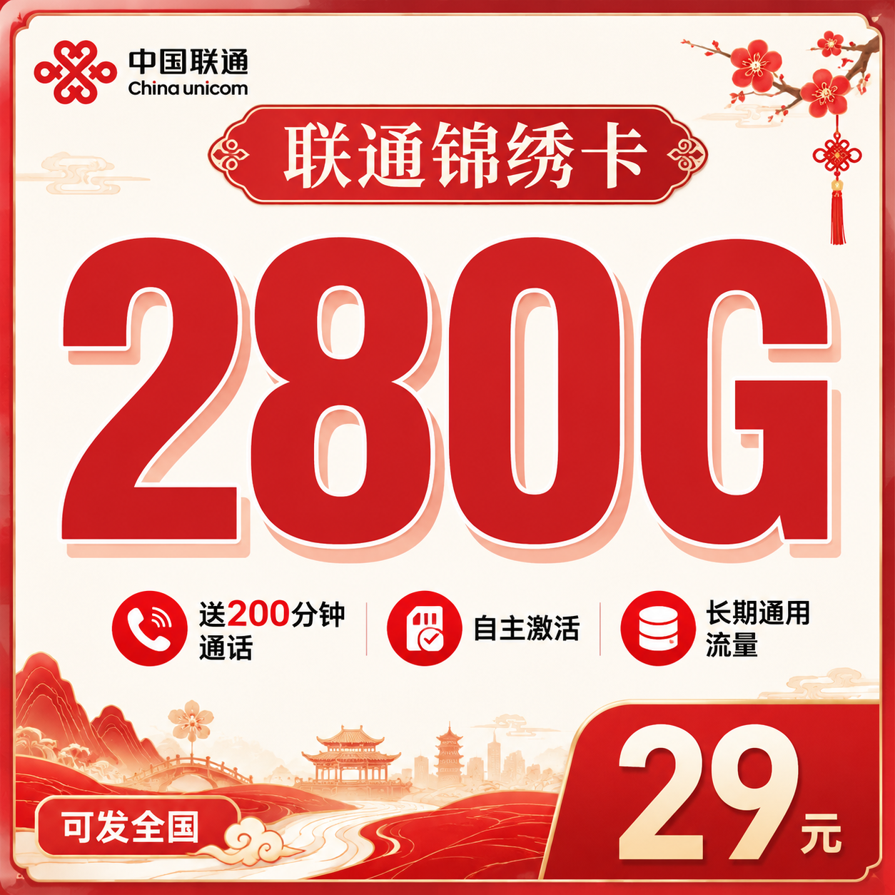 联通锦绣卡实拍